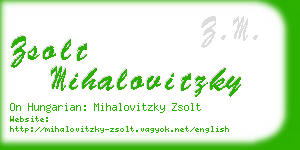 zsolt mihalovitzky business card